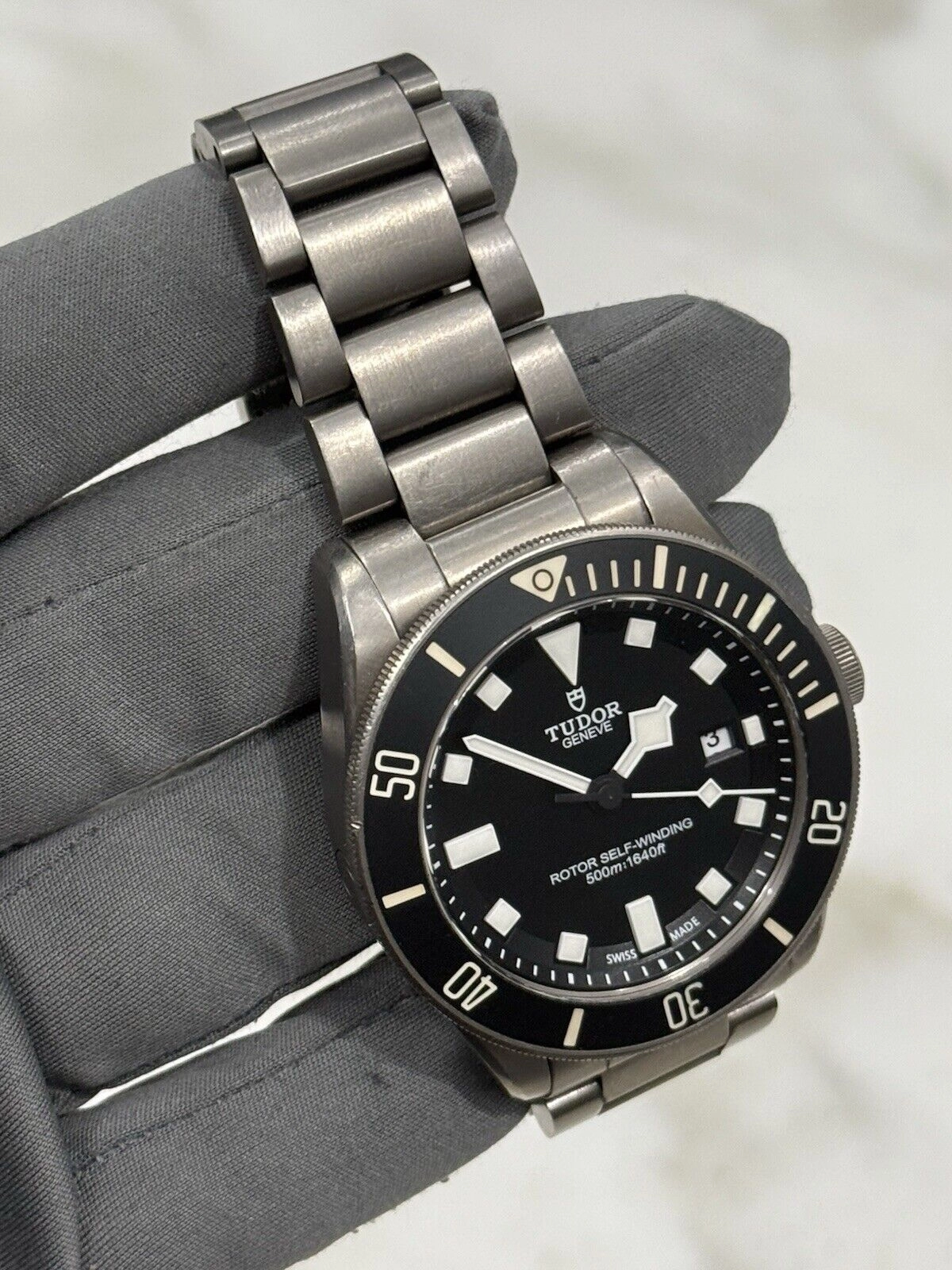 TUDOR Pelagos 25500TN Automatic Titanium Watch Black Dial Men's Watch