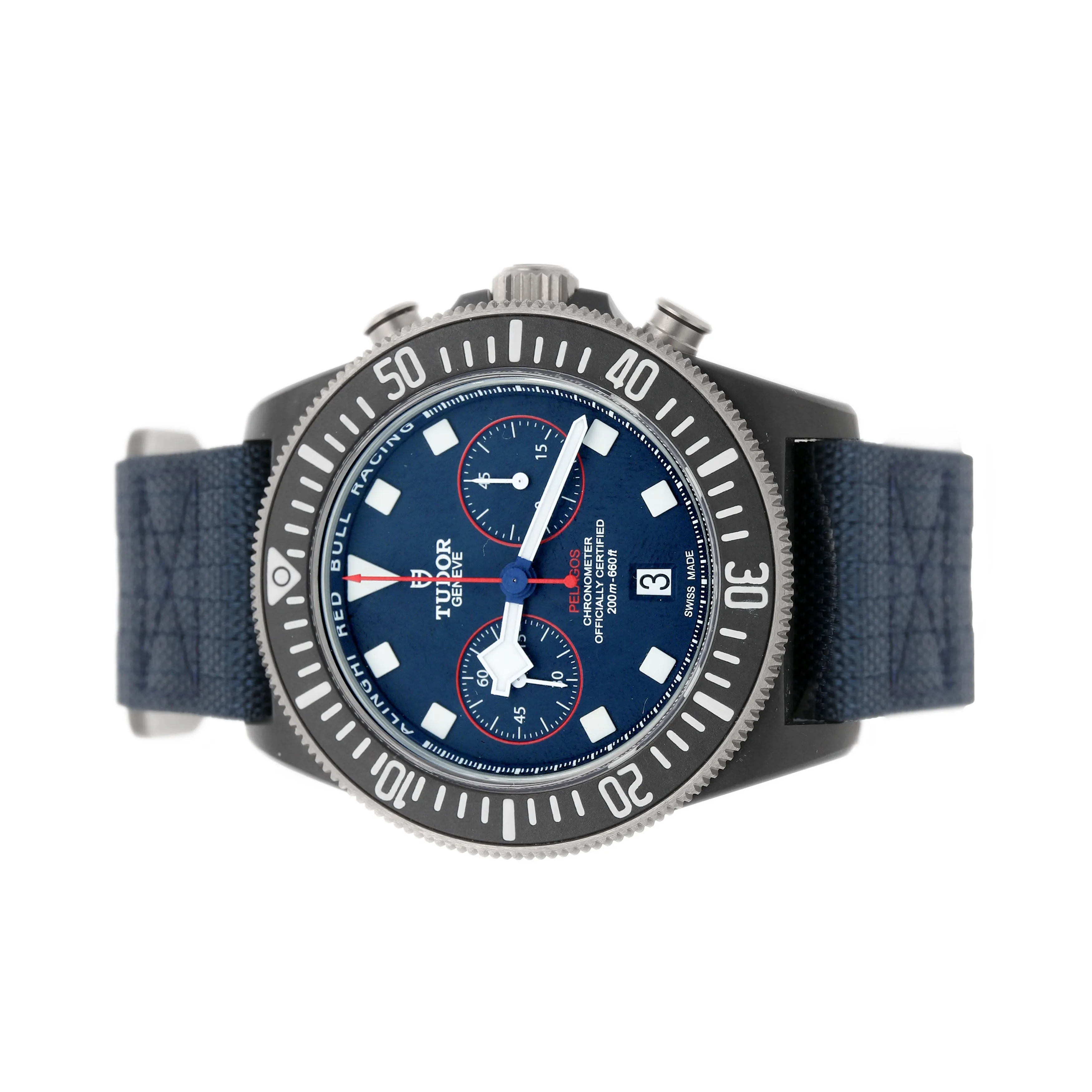 Tudor Pelagos FXD Chrono Carbon Blue Dial 43mm M25807KN-0001 Full Set