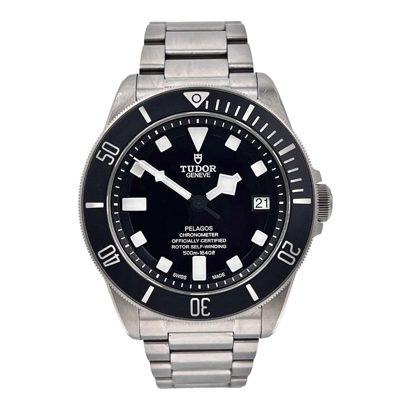 TUDOR Pelagos M25600T Black Dial Titanium 42 mm Men's Date Watch B/P