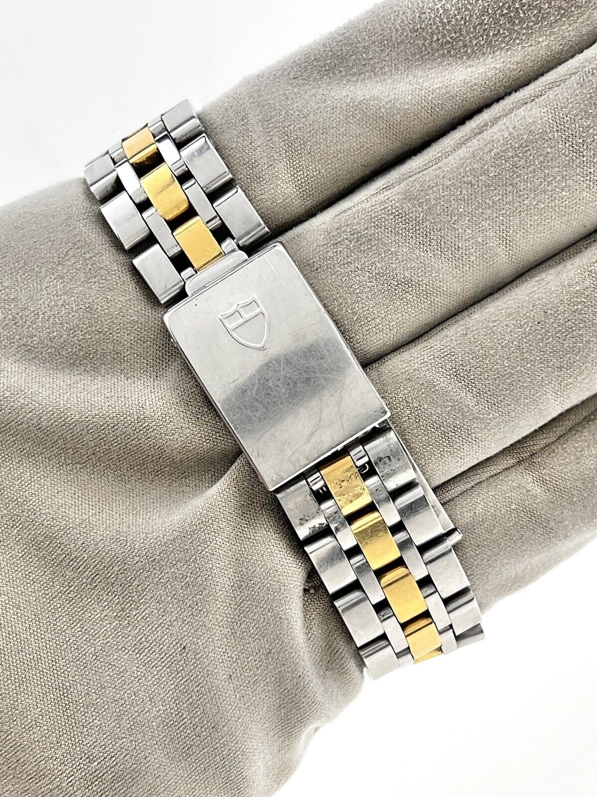 TUDOR Prince Date Day 76213 Gold Diamond Dial Men's Two Tone Automatic Watch