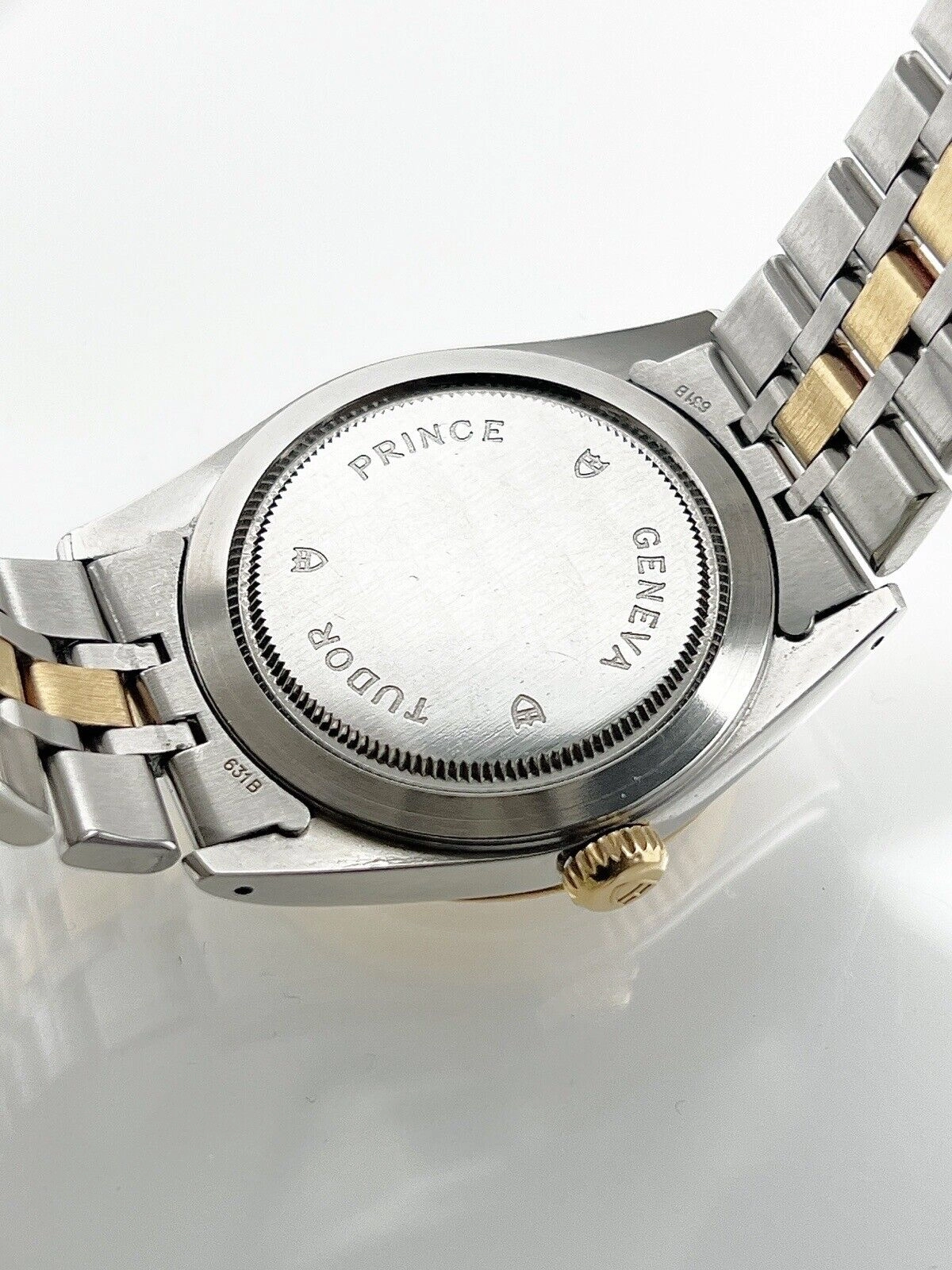 TUDOR Prince Date Day Ref-76213 Champagne Dial Men's Two Tone Automatic B&Ps