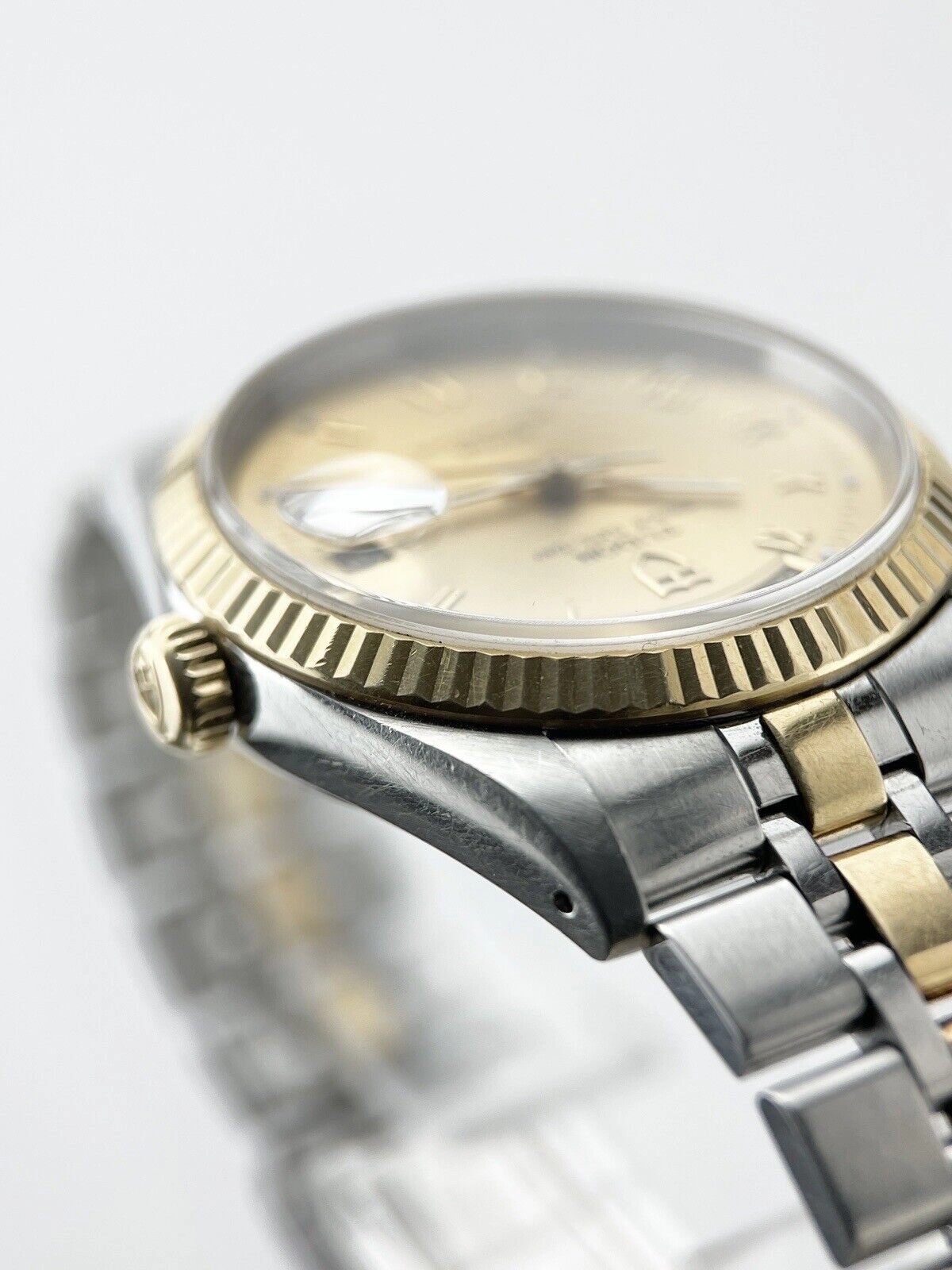 TUDOR Prince Date Day Ref-76213 Champagne Dial Men's Two Tone Automatic B&Ps