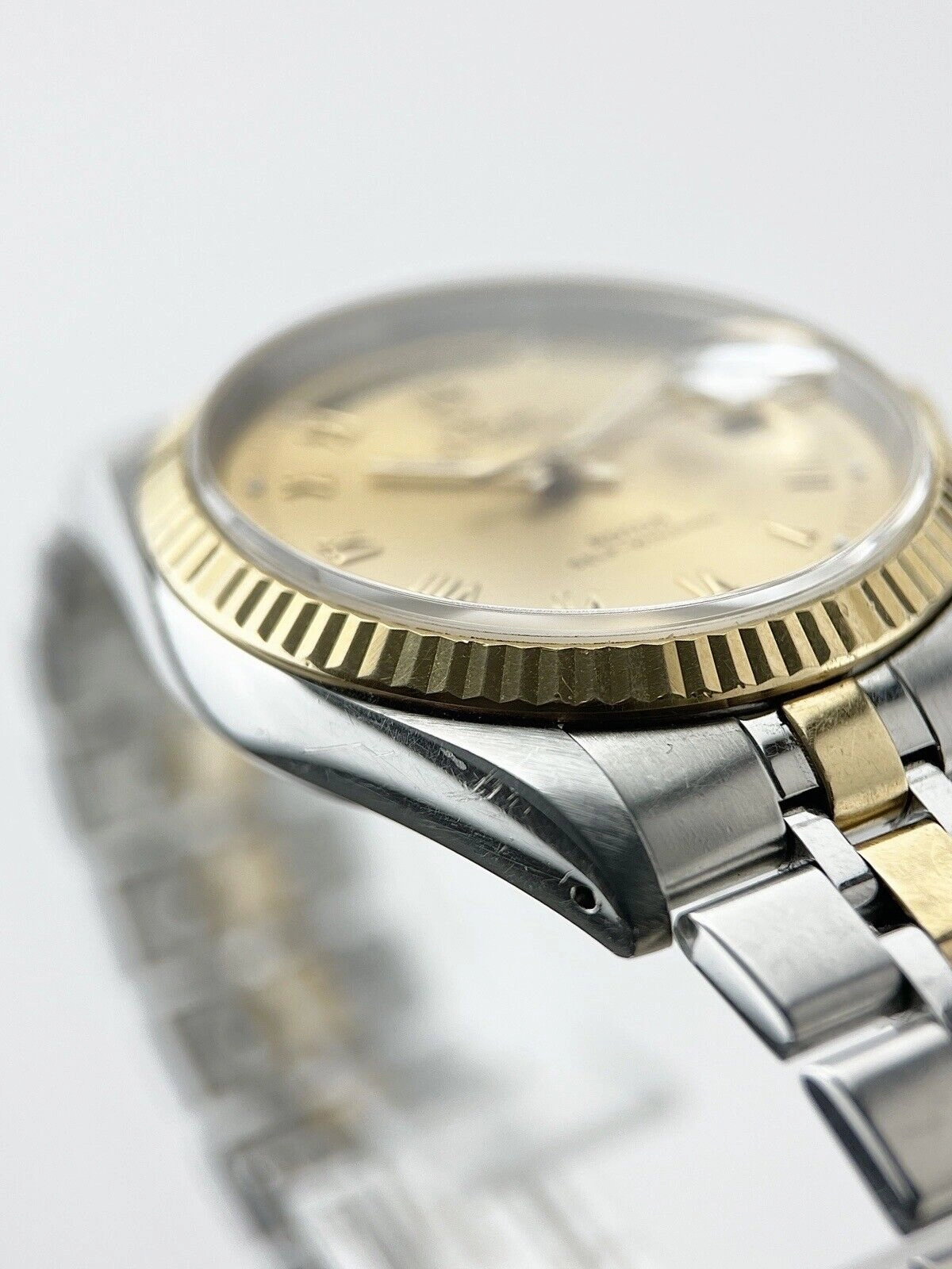 TUDOR Prince Date Day Ref-76213 Champagne Dial Men's Two Tone Automatic B&Ps