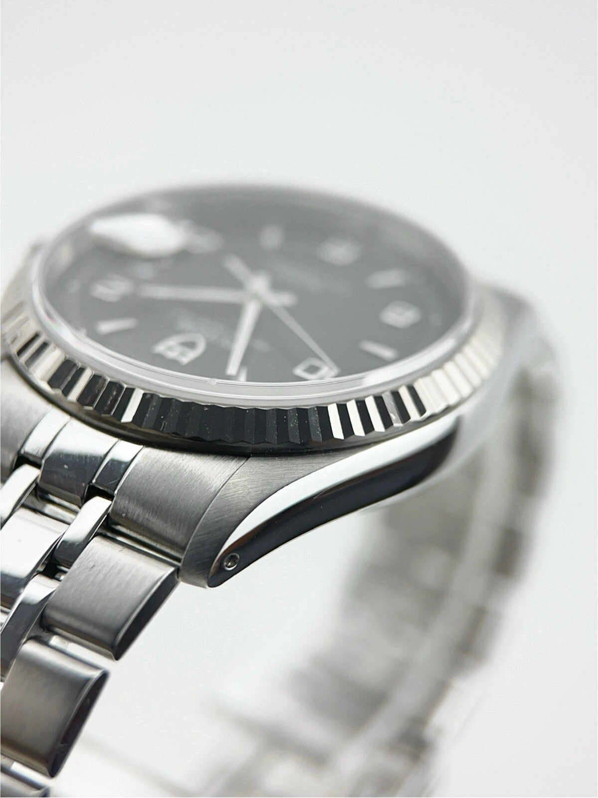 Tudor Prince Date Day Stainless Steel Roman Black 36mm Automatic Men’s Watch