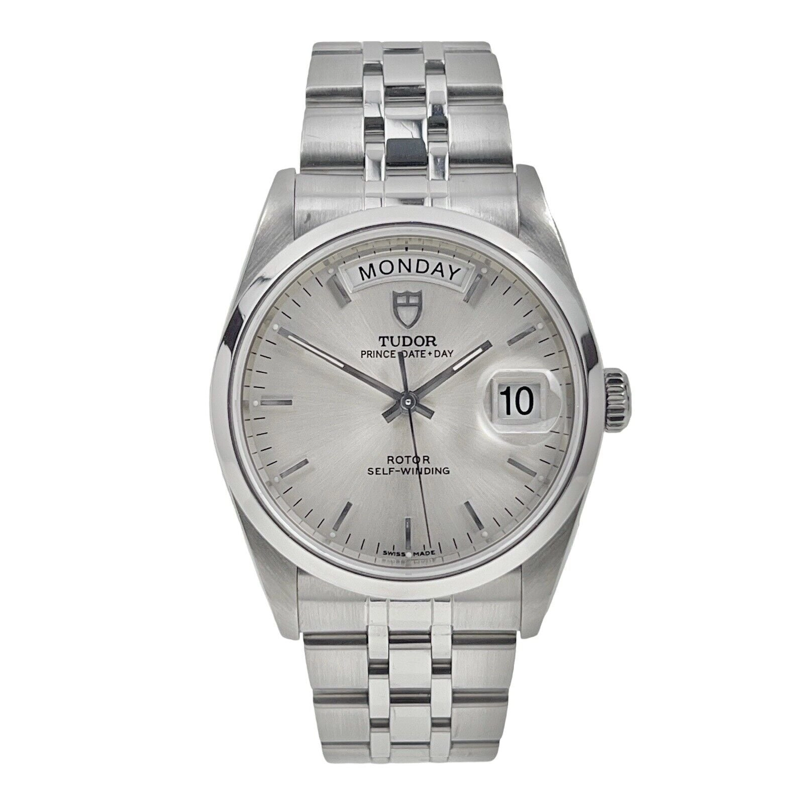 Tudor Prince Day & Date Stainless Steel Silver Dial 36mm Automatic Watch 76200