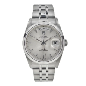 Tudor Prince Day & Date Stainless Steel Silver Dial 36mm Automatic Watch 76200