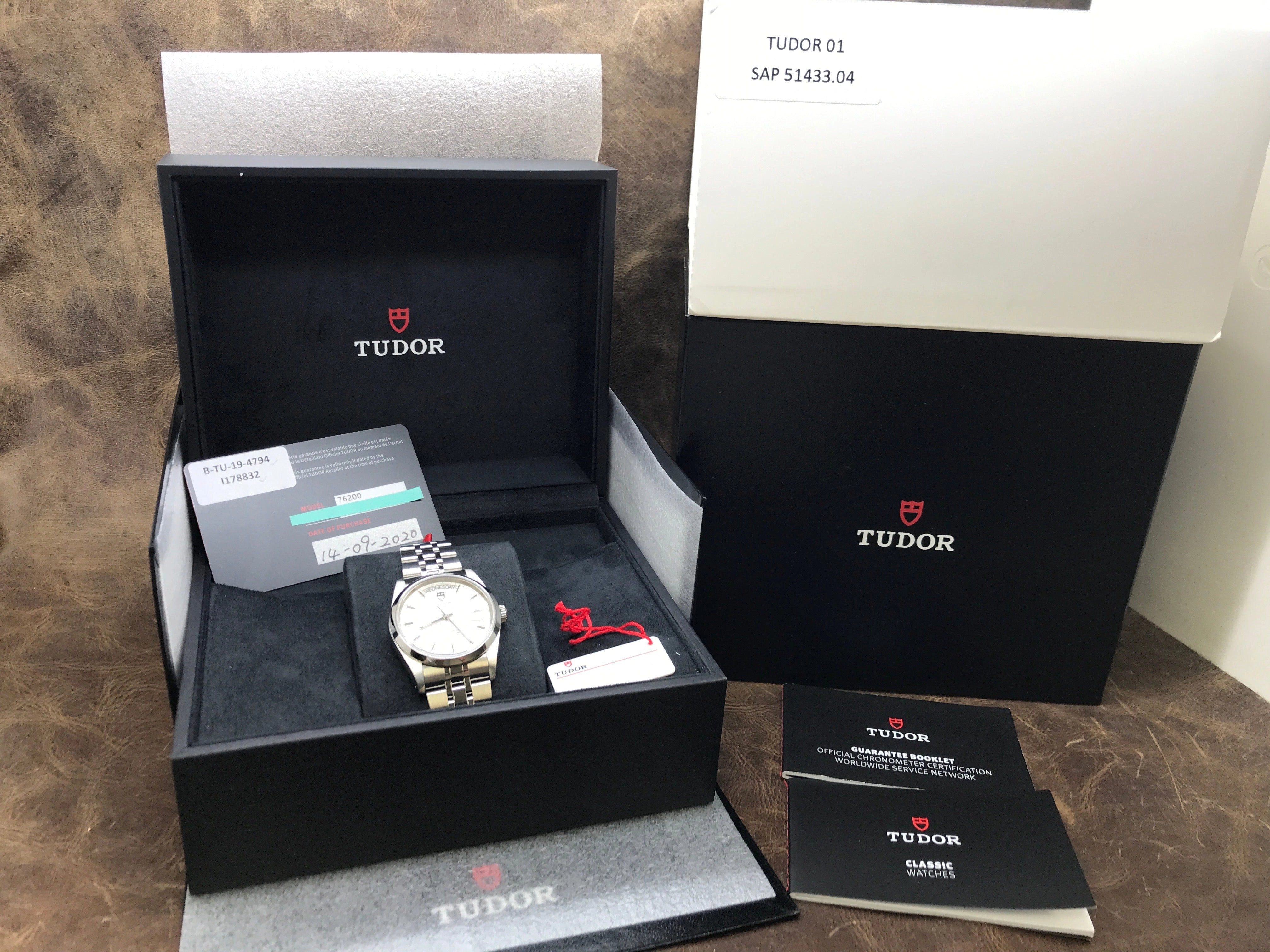 Tudor Prince Day-Date 76200 Offwhite Linen dial Dial Automatic Watch