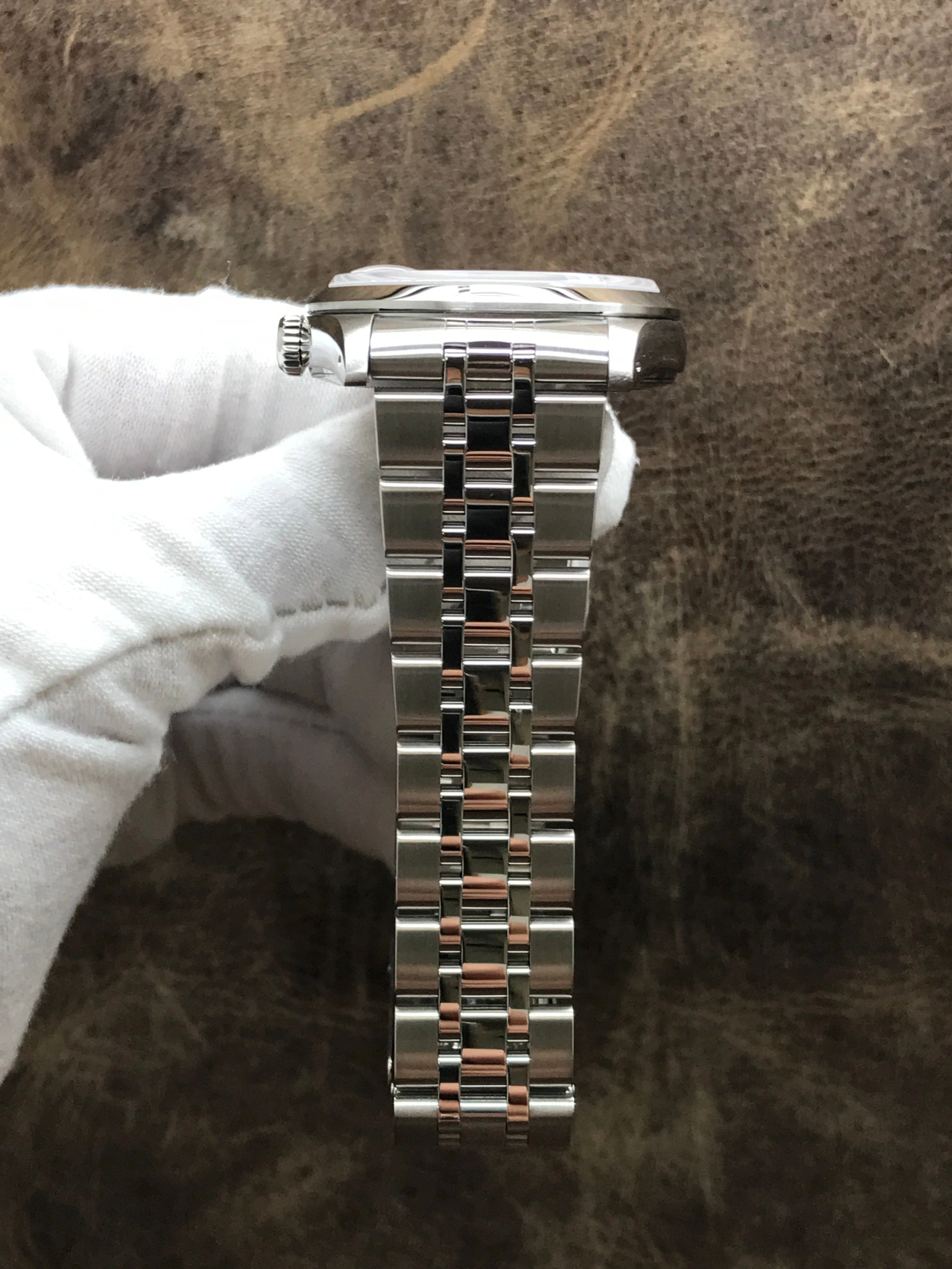 Tudor Prince Day-Date 76200 Offwhite Linen dial Dial Automatic Watch