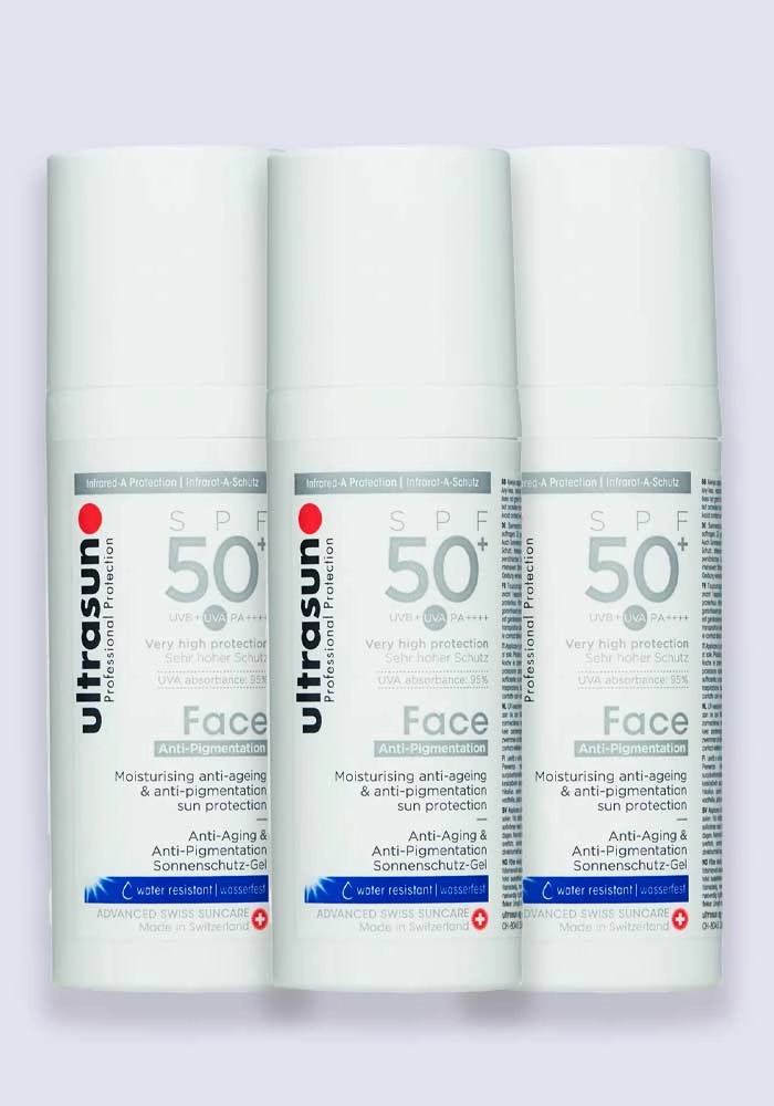 Ultrasun Face Anti-Pigmentation SPF 50  50ml - 3 Pack Saver