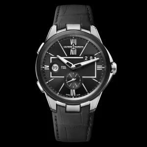 Ulysse Nardin Blast Dual Time Watch, 42mm Black Dial, 243-20/42