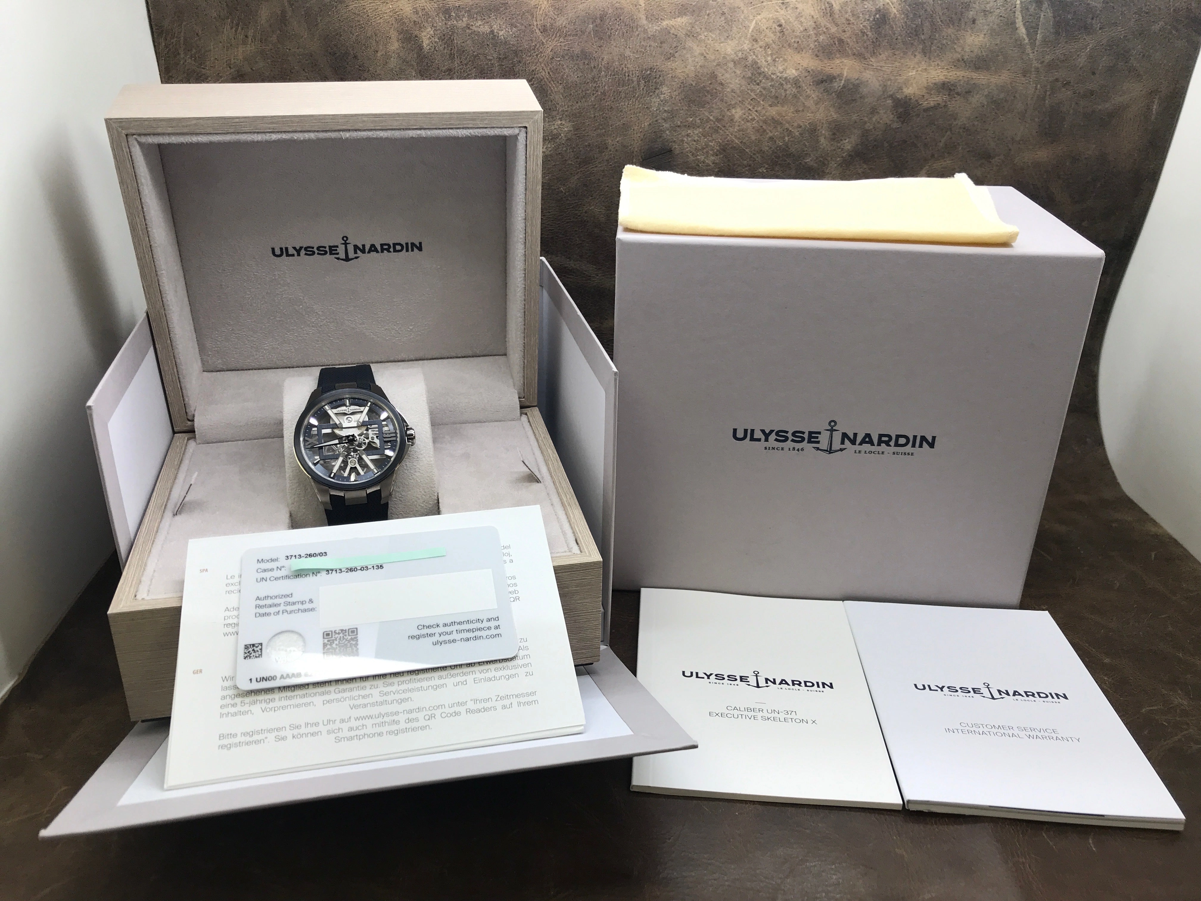 Ulysse Nardin Blast Skeleton X 3713-260/03 Skeletonized Dial Manual-wind Men's Watch