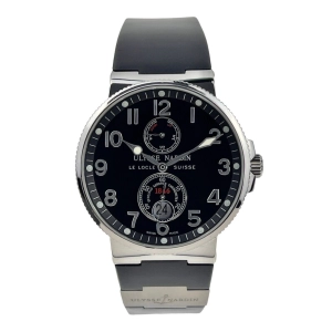 Ulysse Nardin Marine Chronometer Black 41mm 263-66 Automatic Watch Box & Papers
