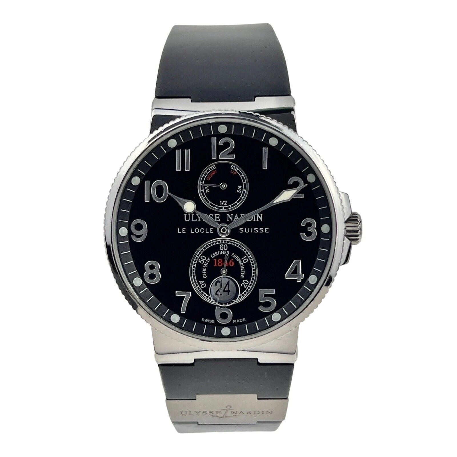 Ulysse Nardin Marine Chronometer Black 41mm 263-66 Automatic Watch Box & Papers