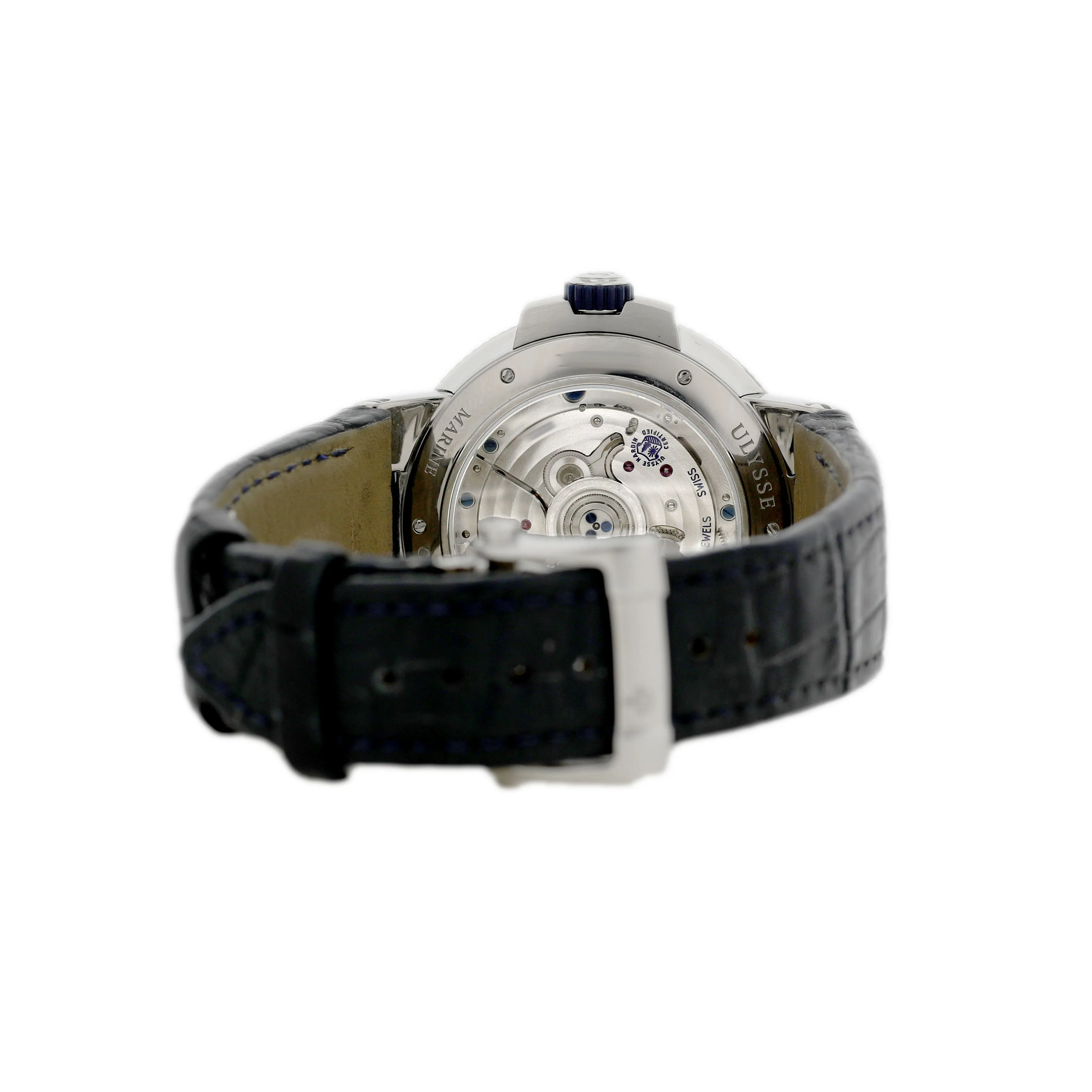 Ulysse Nardin Marine Chronometer Stainless Steel White Dial 45mm 1183-122/40 Full Set