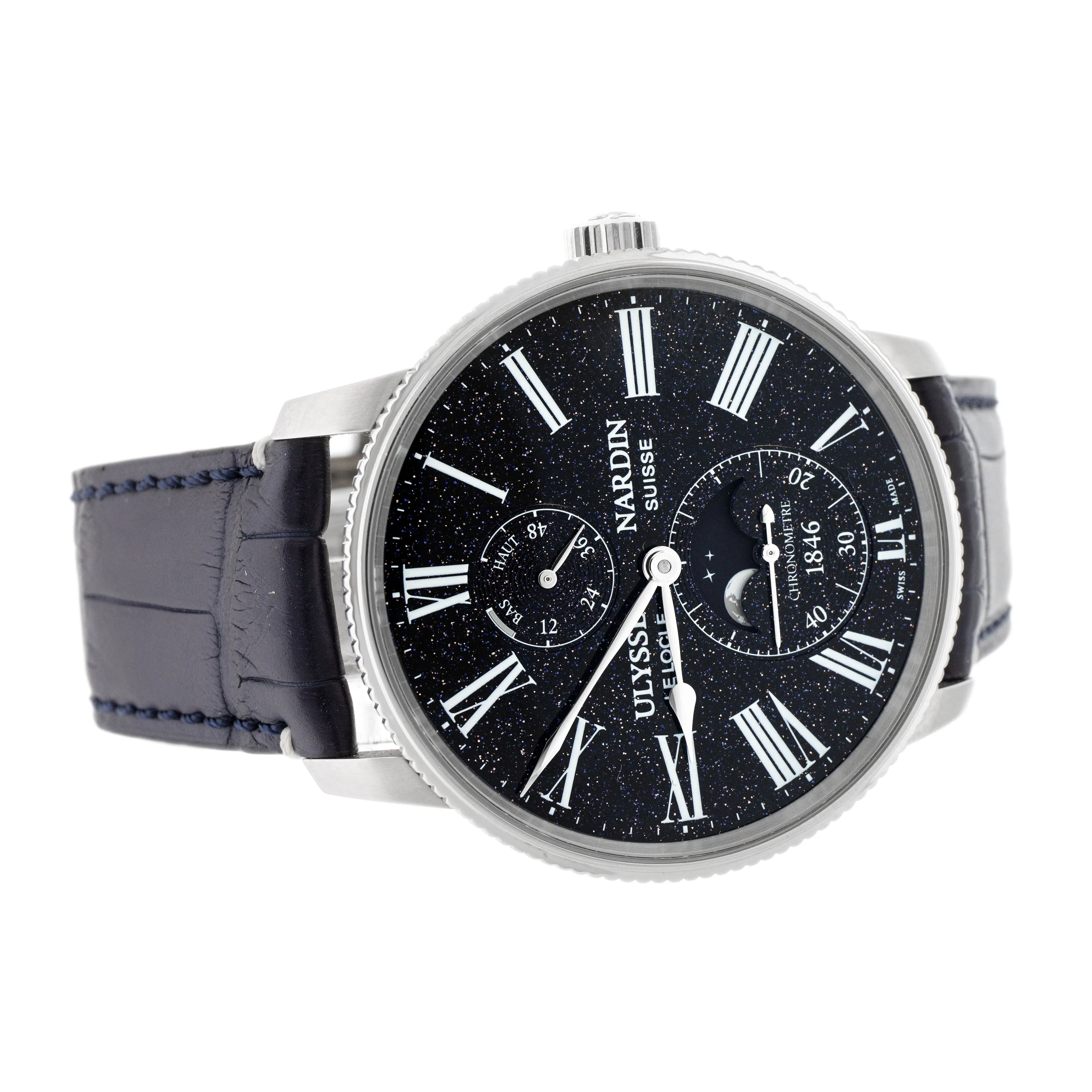 Ulysse Nardin Marine Torpilleur Aventurine Blue Steel 42mm 1193-310LE Full Set