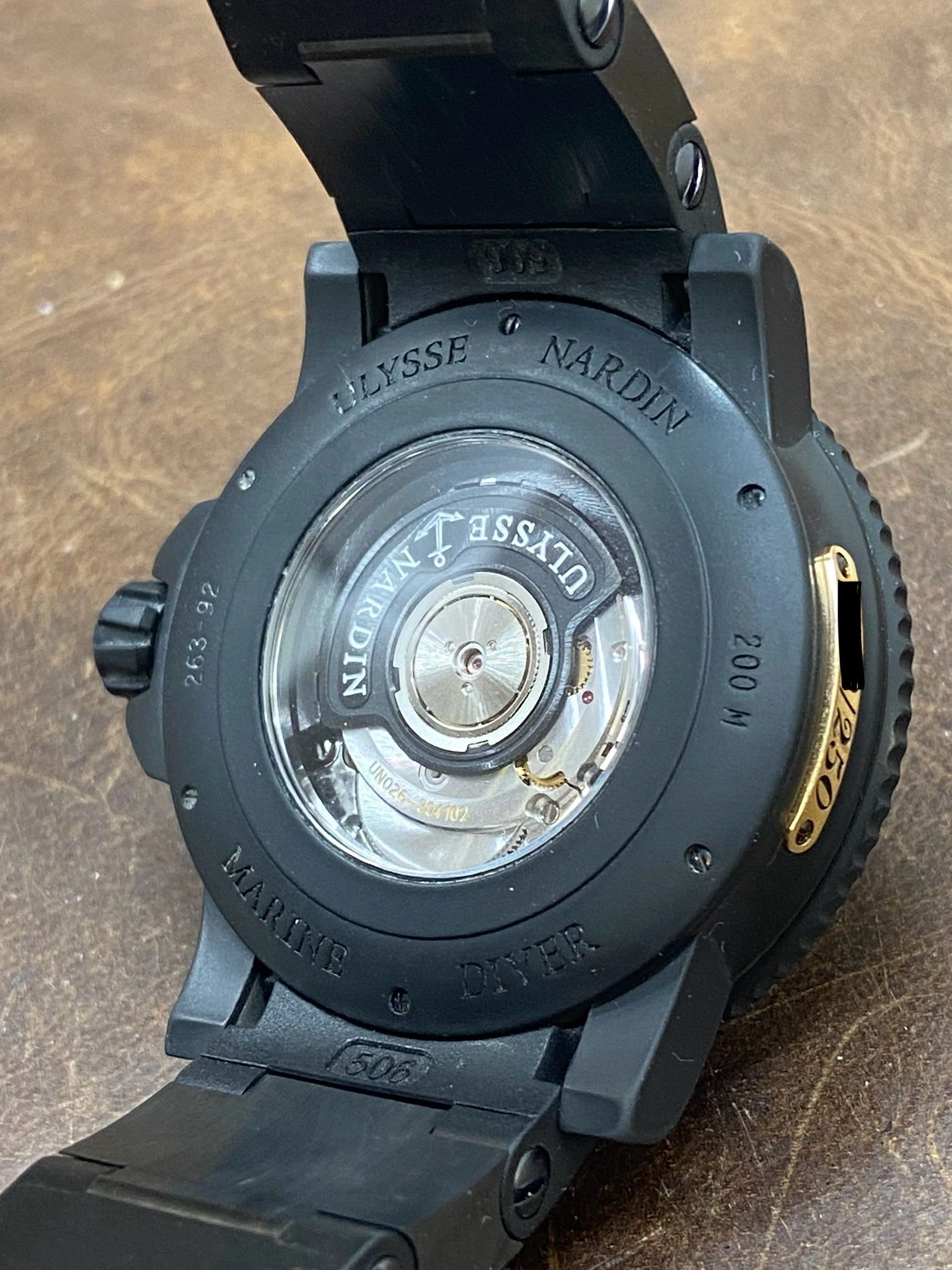 Ulysse Nardin Maxi Marine Diver Black Sea Camo L.E 250pcs 263-92 Black Dial Automatic Men's Watch