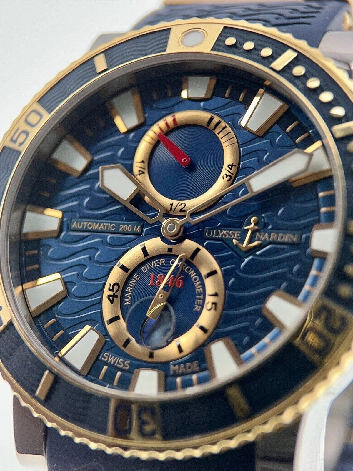 Ulysse Nardin Maxi Marine Diver Steel and Gold 45mm Automatic Men’s Watch 265-90