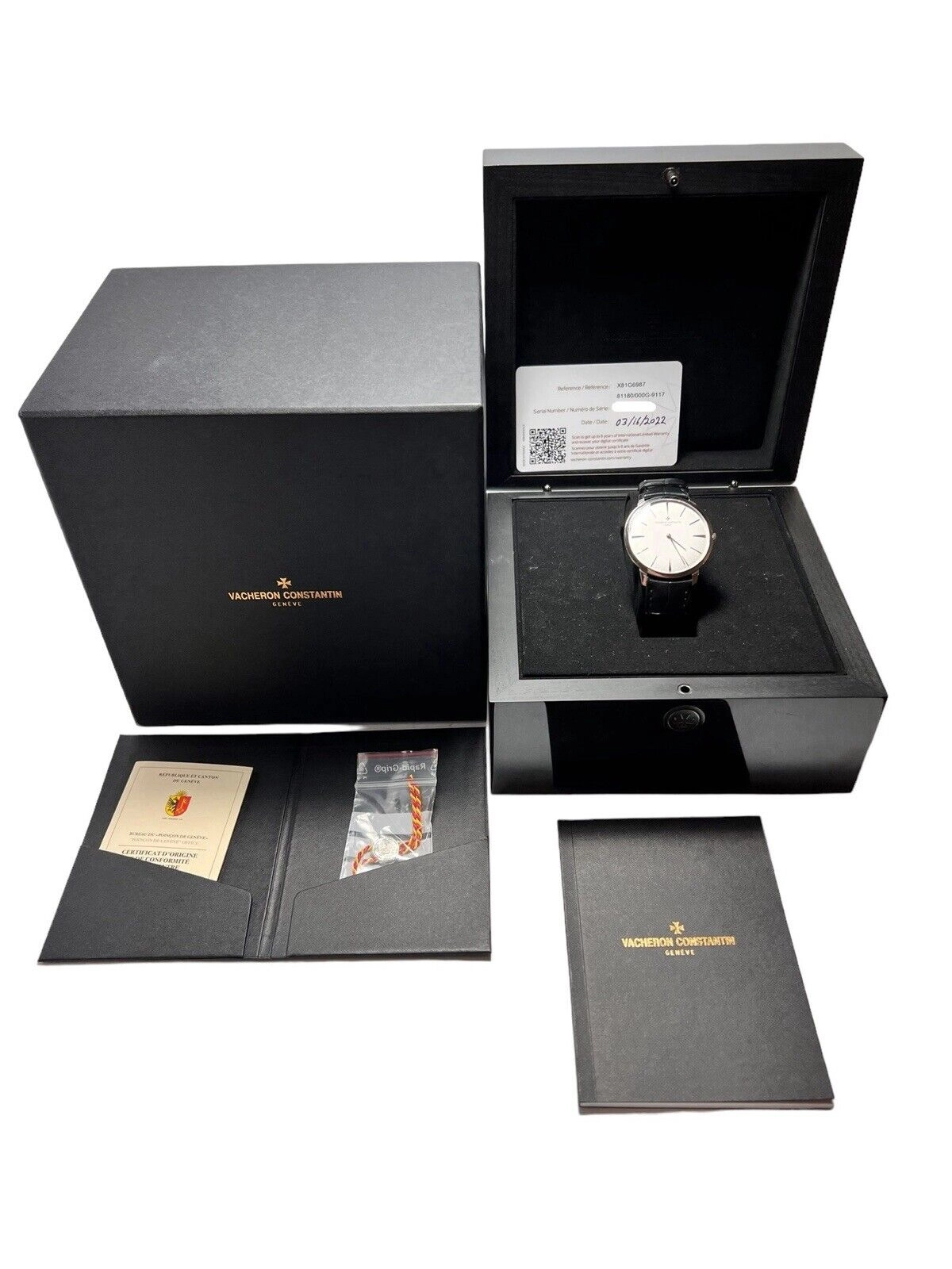 Vacheron Constantin Patrimony White Gold 40mm Manual Wind Men’s Watch 81180