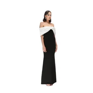 Velvety Couture Women's CHOU Black & White Dress