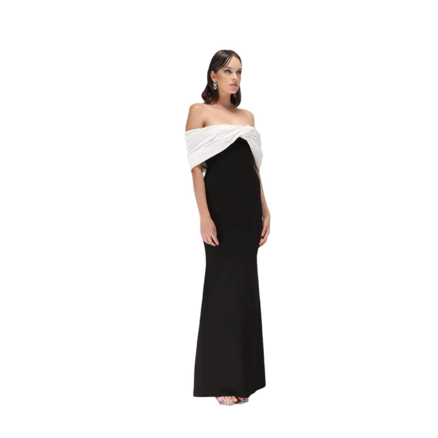 Velvety Couture Women's CHOU Black & White Dress