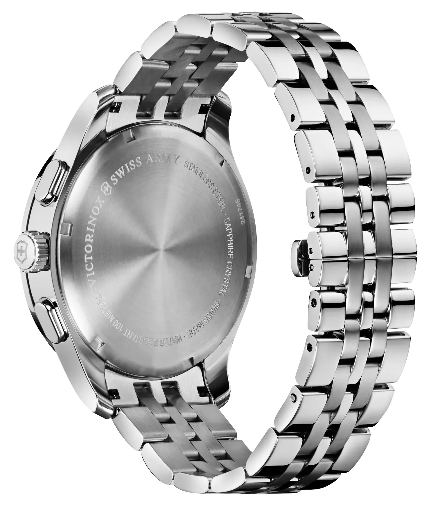 Victorinox Swiss Army Alliance Chronograph Stainless Steel Blue Dial Day/Date Quartz Mens Watch 241746