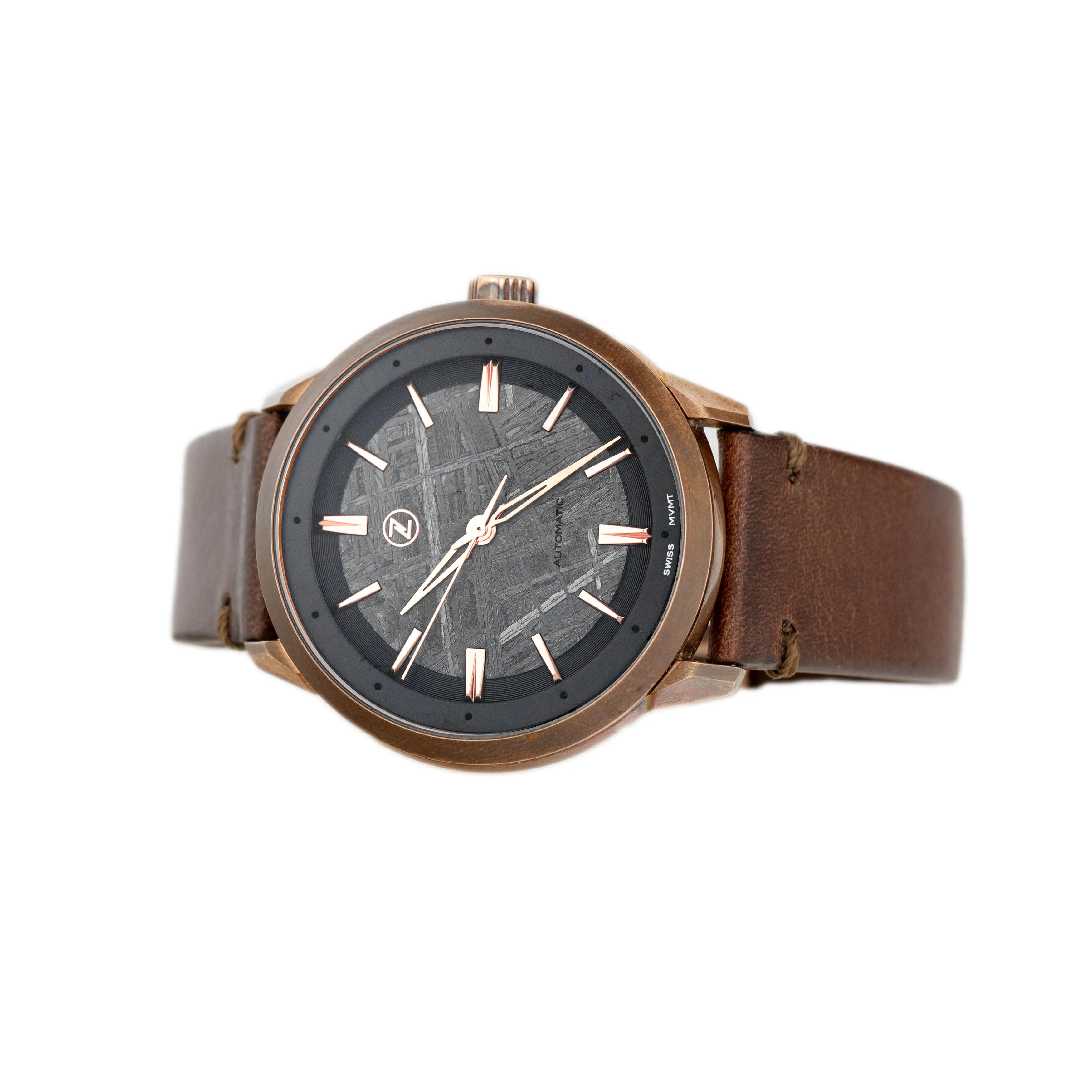 Zelos Gallant G-1 Bronze Meteorite Gray Dial 40mm Full Set