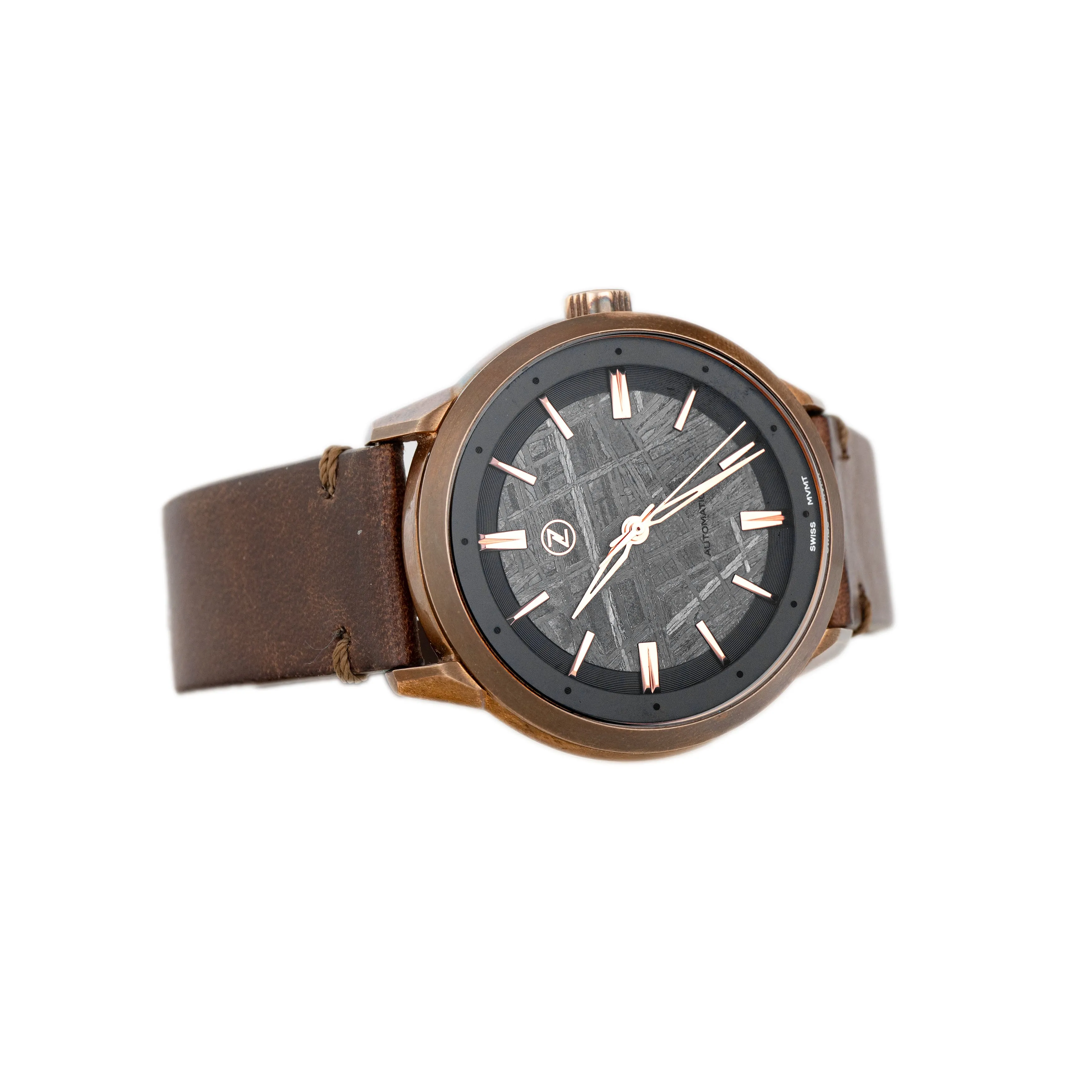 Zelos Gallant G-1 Bronze Meteorite Gray Dial 40mm Full Set