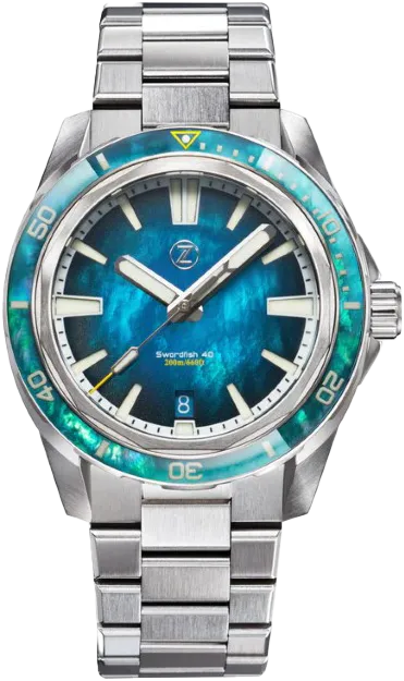 Zelos Swordfish 40mm Teal MOP