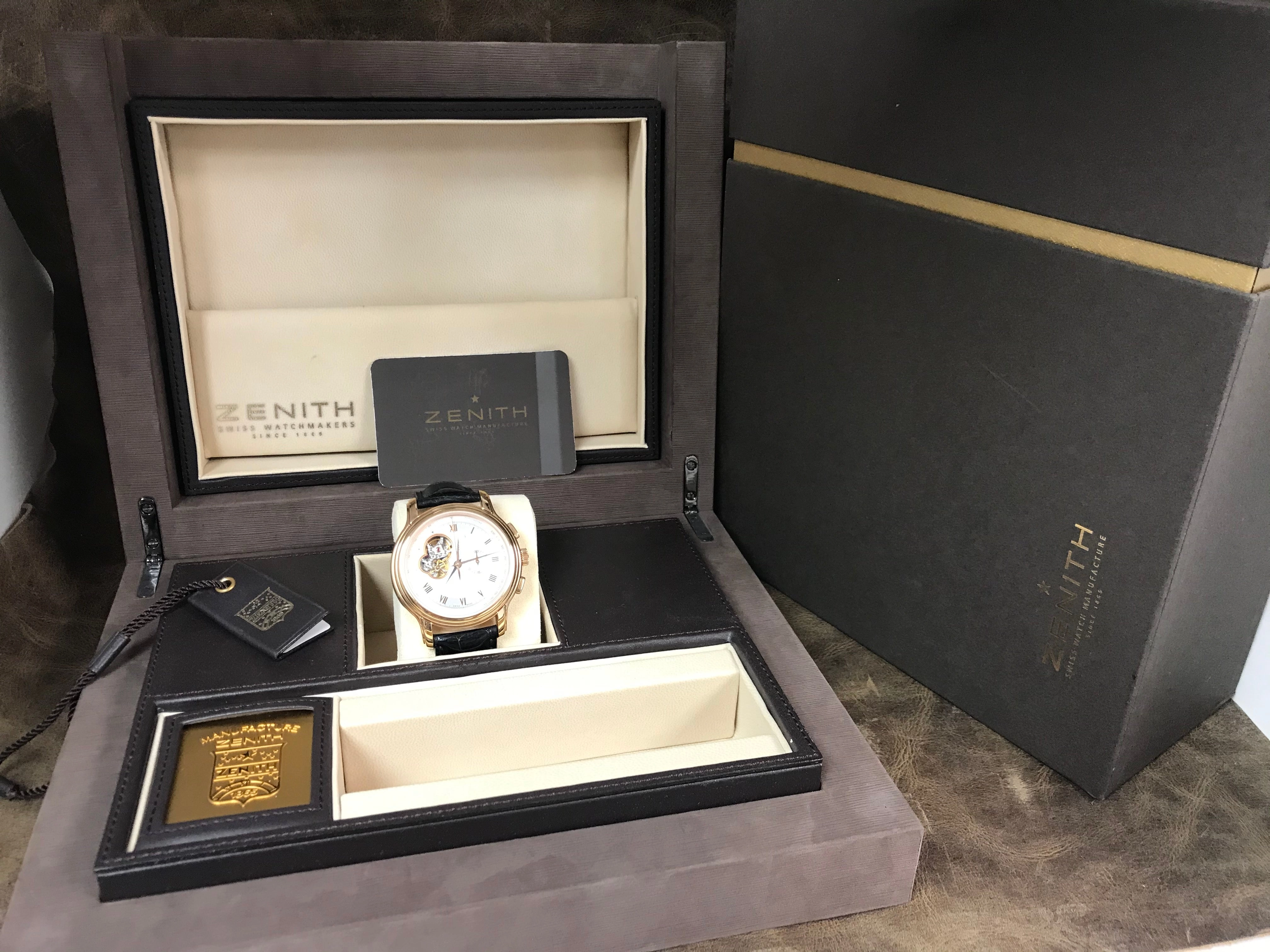 Zenith Chronomaster 18.1260.4021 Silver with Skeletal Display Dial Automatic Men's Watch