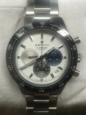 Zenith El Primero 41mm Chronomaster Sport 03.3100.3600 White Tricolor Dial Automatic Men's Watch