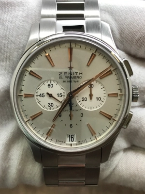 Zenith El Primero Captain Chronograph 03.2110.400 Silver Dial Automatic Men's Watch