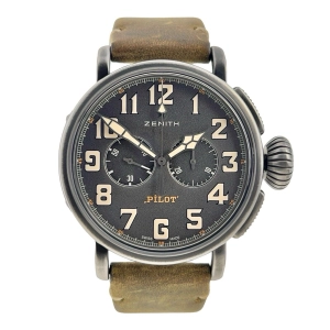 Zenith Pilot Stainless Steel Gray 45mm Automatic Men’s Watch 11.2430.4069 - B/P